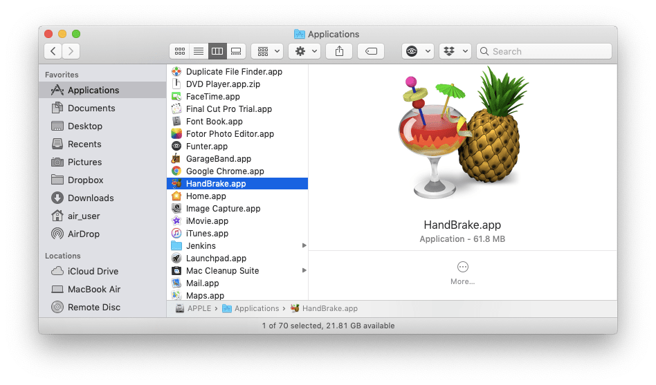 Show hidden folders mac